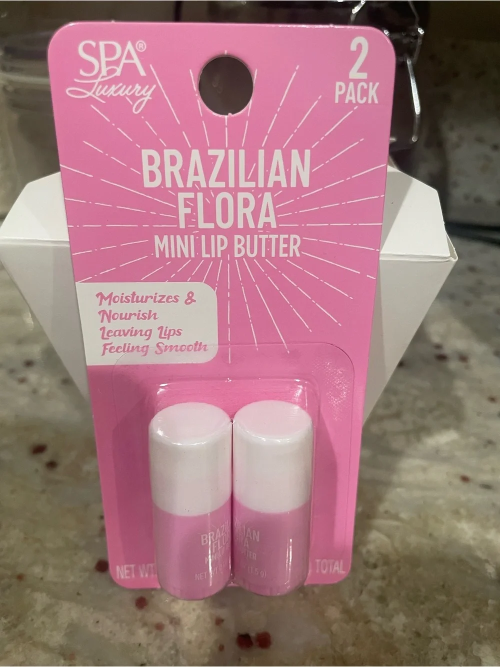 🎉🎉 5 for $15 Brazilian Flora Mini Lip Butter - Pink (2 Pack)